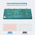 thumbnail image 5 of Heating Pad for Back Pain Relief & Period Cramps, Fsa Hsa Eligible,10 Heat Settings, 12"x24", Birthday Mothers Day Gifts for Women Men, Blue, 5 of 14
