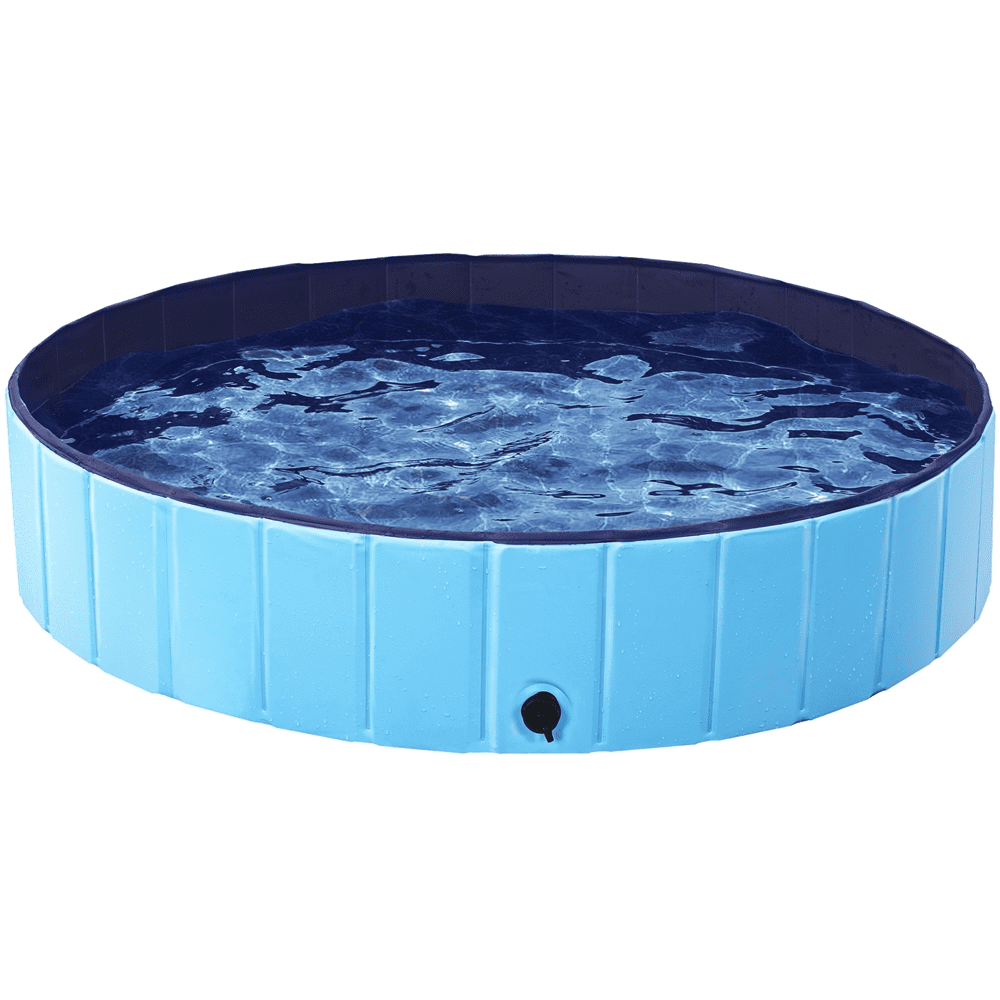 Easyfashion Foldable Pet Swimming Pool for Indoor/Outdoor, Blue, 55''