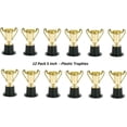 thumbnail image 3 of Kicko Plastic Trophies 12 Pack 5 Inch Cup Golden Trophies For Children, Competitions, Awards, Parties, Party Favors, Props, Rewards, Prizes, Games, School, Field Day, Boys And Girls, 3 of 6