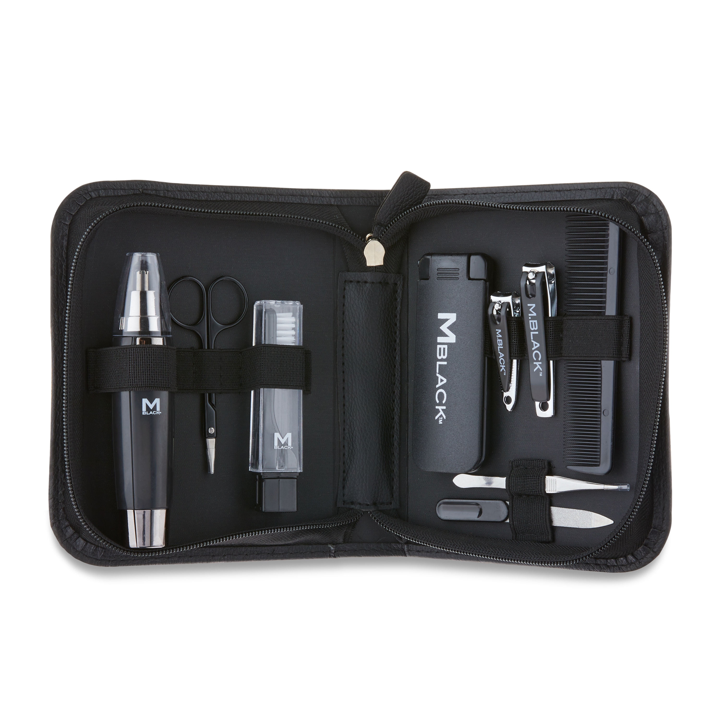 M Black Signature Series Deluxe Men's Grooming Set - 10-Piece Kit