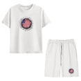 thumbnail image 6 of SELONE Boys Short Sets Two Piece Patriotic Graphic Kids Clothing Short Sleeve T Shirts 4th of July Outfits, 6 of 8