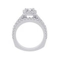 thumbnail image 3 of 14K White Gold 2 ct. Diamond Bridal Engagement Set with Princess Cut Center Diamond, 3 of 5