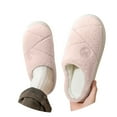 thumbnail image 3 of Slippers for Women,Arch Support Memory Foam Slippers Soft Comfortable Indoor Non- Warm Cozy Home Footwear for Winter,Womens Slippers,Pink,36, 3 of 9