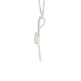 thumbnail image 2 of Angara Natural Opal Necklace - Round Opal Pendant Necklace for Women (Size-7mm) - October Born Jewelry | 950 Platinum Pendant Necklace, 2 of 8