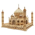 thumbnail image 3 of Rompecabezas de madera 3D para adultos, niños a partir de 7 años, kit de rompecabezas modelo Taj Mahal móvil con luz LED, kit de construcción de modelo DIY, juegos educativos para padres e h, 3 of 5