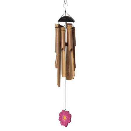 Woodstock Wind Chimes Asli Arts Collection  Flower Bamboo Chime  24    Cosmos Wind Chime FWCO