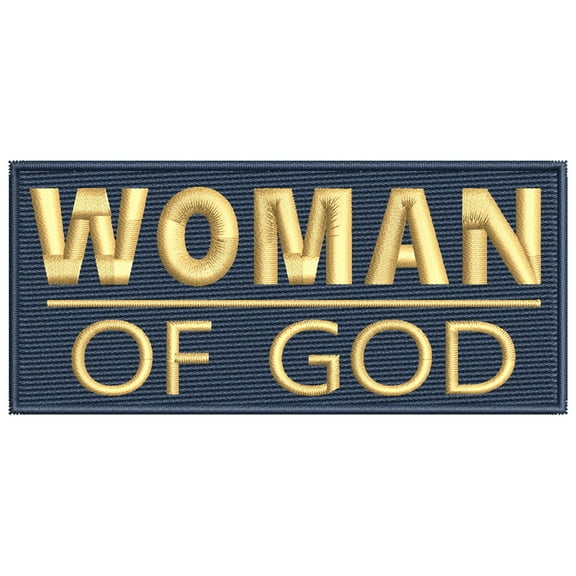 Woman Of God Embroidered DIY Iron on or Sew-on Decorative Patch Badge Emblem Appliques Humor Saying Military Tactical Biker Emblem Series