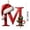 M, variant on Qjidjing 1Pc Christmas Initial Letter Ornaments, Acrylic Personalized Letter Hanging Pendants, DIY Trimmings, for Xmas Tree, Winter Holiday Gifts