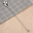 thumbnail image 1 of BORDSTRACT Cocktail Spoon, Stainless Steel Mixing Spoon Spiral Pattern Bar Cocktail Shaker Spoon With Long Handle Beverage Coffee Mixing Stirring Layering Tool, 1 of 8