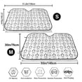 thumbnail image 3 of Haiem Hand Drawn Turtle Car Windshield Sun Shade - Blocks UV Rays Sun Visor Protector, Sunshade to Keep Your Vehicle Cool, Universal Fit SUV Van Sedan-Medium, 3 of 7