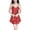 Amaranth, variant on Women's Satin Nightgown Baby Doll Lingerie Dress Fit And Chemise Flare Full Slip Above Knee Low Back Micro Night Lounge Dress Black Large