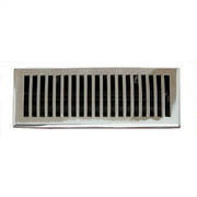 Brass Elegans Solid Cast Brass Contemporary 2 1/4in. X 12in. Floor Register in Chrome Finish- 116B CH