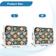 thumbnail image 4 of FORMRS 13-13.3 inch Laptop Sleeve Case Soft Carrying Quilted Computer Bag Cover, Blue Geometric Flowers, 4 of 7