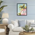 thumbnail image 3 of Stupell Industries Contemporary Pink House Palm Tree Black Floating Frame Canvas Art, 17 x 21, by The Prints Vibe, 3 of 8