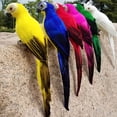 thumbnail image 4 of Visland Artificial Foam Bird, Feathered Macaw Parrot Ornaments DIY Craft for Home Garden Lawn Decoration Party Accessories, 4 of 7