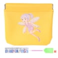 thumbnail image 1 of Bolsa de maquillaje con pintura de diamantes de imitación, diseño de niña pequeña, bolsa de cosméticos brillante para guardar monedas de lápiz labial., 1 of 14
