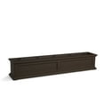 thumbnail image 3 of Mayne Fairfield 60" x 11" x 11" Rectangular Espresso Self Watering Plastic Window Box Planter, 3 of 14