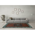 thumbnail image 3 of Ahgly Company Indoor Rectangle Persian Light Blue Traditional Area Rugs, 4' x 6', 3 of 4