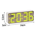 thumbnail image 2 of GUOOL Digital Alarm Clock Desk Mirror Alarm Clock for Drawing Room Cafe NightStand White, 2 of 9