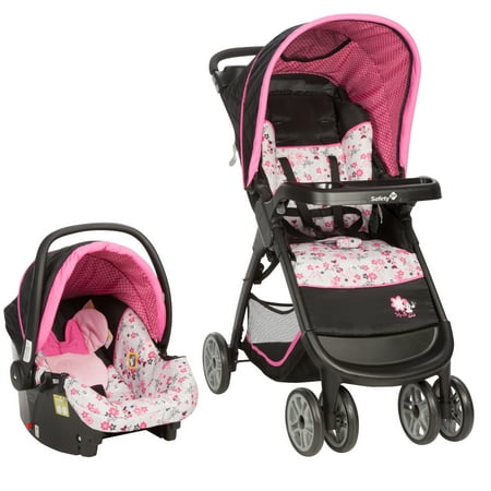 Sale Disney Baby Minnie Mouse Amble Quad Travel System With Onboard 22 Car Seat Clicktight Convertible Car Seat