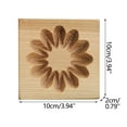 thumbnail image 4 of Wooden Cookie Stamp & Shortbread Mold Set - 3D Embossing Baking Molds for Springerle, Linzer, Maamoul Cookies | DIY Kitchen Tool, 4 of 8