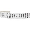 thumbnail image 3 of Clear X-Small Clothing Size Strip Stickers | 1.25 x 5" Inches Wide | 125 Pack, 3 of 7