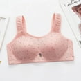 thumbnail image 2 of qolati Everyday Bras for Women Cute Printed Wireless Push Up Sports Bras Seamless Comfortable Soft Padded Full-Coverages No Underwire Bralette, 2 of 4