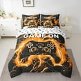thumbnail image 2 of Castle Fairy Video Game 7-Piece Bedding Comforter Set for Teens Women Men,Abstract Orange Lightning King Bedding Sets,Gradient Gamer Ultra Soft Bed Sheets,Super Cozy Room Decor, 2 of 8