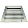 thumbnail image 5 of Grille d'Aération Extérieure Anodisée 8 Pouces x 8 Pouces à Lames Fixes pour CVC, Grille en Aluminium pour Murs et Espace Rampant avec Treillis en Acier Résistant aux Intempéries, 5 of 5