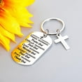 thumbnail image 2 of First Communion Gifts for Girls Fathers Day Christian Keychain for Male Female Inspirational Key Tags for Teen Boys Girls Birthday Christmas Easter Thanksgiving Baptism Gift for Faith Him Her, 2 of 7