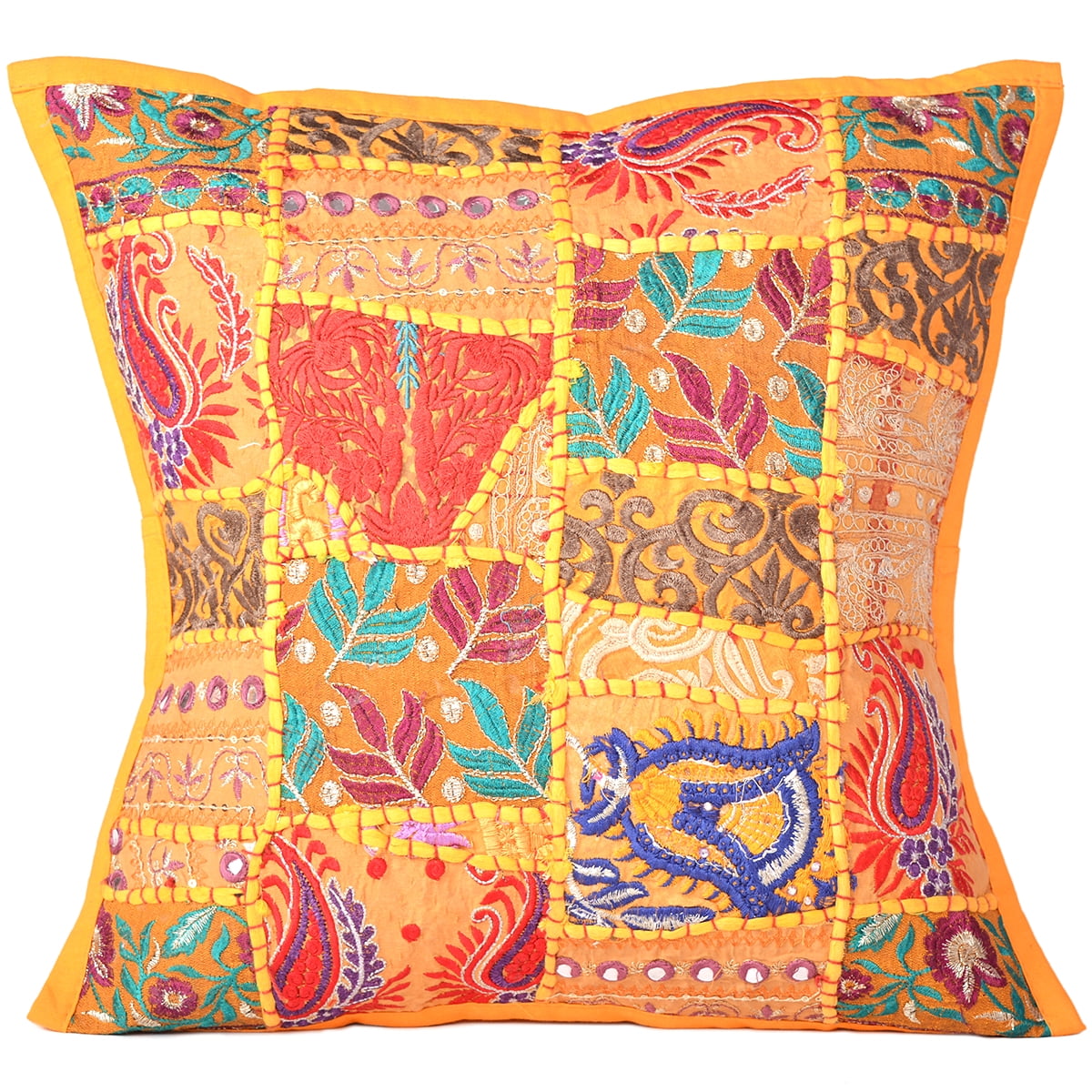 Oussum Embroidered Decorative Throw Pillows Covers for Sofa Couch Patio ...