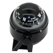 EXHUMKY 1Pc Outdoor Compass Portable Black Navigation Compass for Hiking Camping and Fishing Use