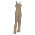 thumbnail image 2 of Women Yoga Jumpsuit Backless One Piece Bodycon Romper High Waist Wide Leg Jumpsuit Playsuit, 2 of 5
