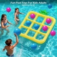thumbnail image 2 of Summer Clearance! Tic-Tac-Toe Pool Toys Games - Giant Floating Tic Tac Toe Game Float - Party Pool Game Toys Floats Yard Field Day Games Outdoor Beach Toys for Adults Teens K*ids(10x Balls 1x Pump), 2 of 8