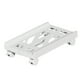 thumbnail image 2 of Adjustable Computer Tower Stand | Mobile Desktop Rack with 4 Locking Caster Wheels for PC Case | Ventilated Cart | Fits 7-11in Width | Plastic | White Black | 16.9x11in, 2 of 6