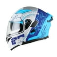 thumbnail image 1 of JIEKAI Motorcycle Helmet Motorcycle Uncovered Helmet Flip Chin Double Visor Full Face Motorcycle Helmet, 1 of 7