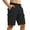 Black, variant on YunPes Youth Boys Cargo Shorts Elastic Waist Knee Length Bermuda Shorts with Multiple Pockets Kids Casual Athletic Clothes