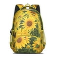 thumbnail image 2 of Sunflower Backpack for School,Cute School Bag,Schoolbag with Adjustable Shoulder Straps & Padded Back,16.9 Inch, 2 of 5