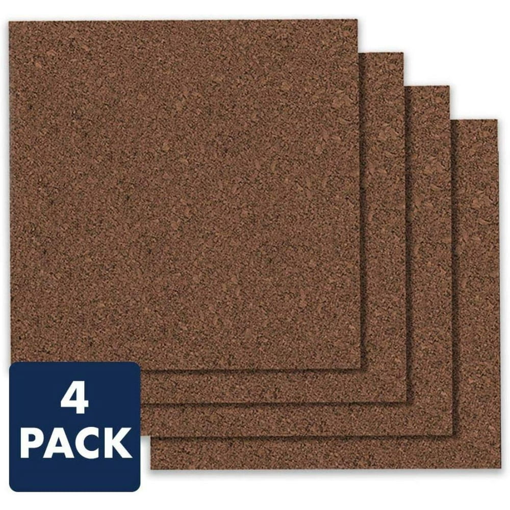 Cork Board Tiles, 12" x 12", Corkboard, Mini Wall Bulletin Boards