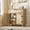 Wood color, variant on Soonbuy Rattan Cabinet with Drawer, Sideboard with Synthetic Rattan-Accent Doors, Adjustable Shelves, Buffet Cabinet for Living Room Dining Room