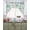 Teal, variant on Brown Flowers Swag Kitchen Curtains Sets for Windows 24 Inch Length, Vintage Ethnic Tribal Floral Leaves Short Window Curtain Panels Swags Valances and Tiers 3 Piece Set for Cafe/Dining Room