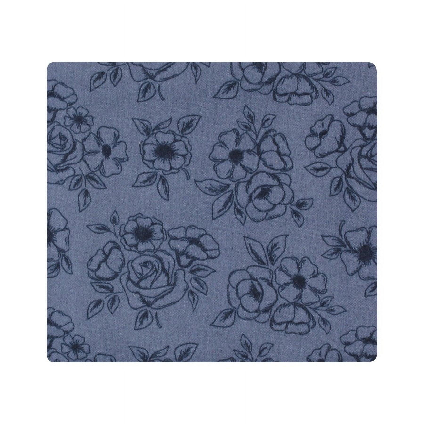 Hudson Baby Infant Girl Cotton Flannel Receiving Blankets, Dusty Rose Floral, One Size