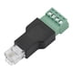 thumbnail image 1 of Conector Ethernet RJ11 6P4C macho a conector de terminal de tornillo de 4 pines, 1 of 5