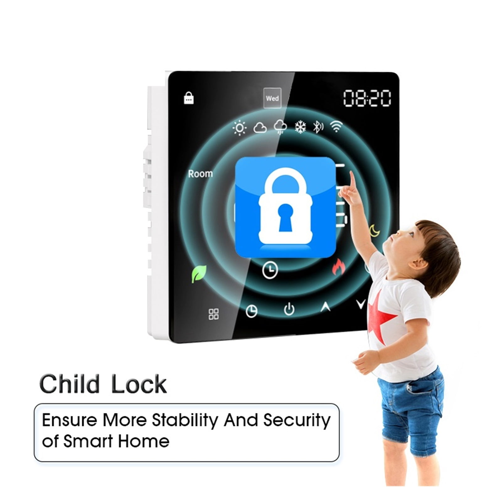 Tuya Smart Thermostat Electric Floor Heating TRV Water Gas Boiler Temperature Voice Remote Controller ,Easy Installation