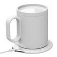 thumbnail image 1 of Calentador de tazas con cargador inalámbrico portátil 2 en 1 con placa calentadora de tazas con taza de cerámica, 1 of 8