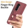 thumbnail image 3 of Allytechgroup Galaxy Z Fold 5 5G Case with Screen Protector, Premium PU Leather Shockproof Ring Buckle Stand Bumper Anti-Scratch Full Body Protective Case for Samsung Galaxy Z Fold 5, Red, 3 of 7