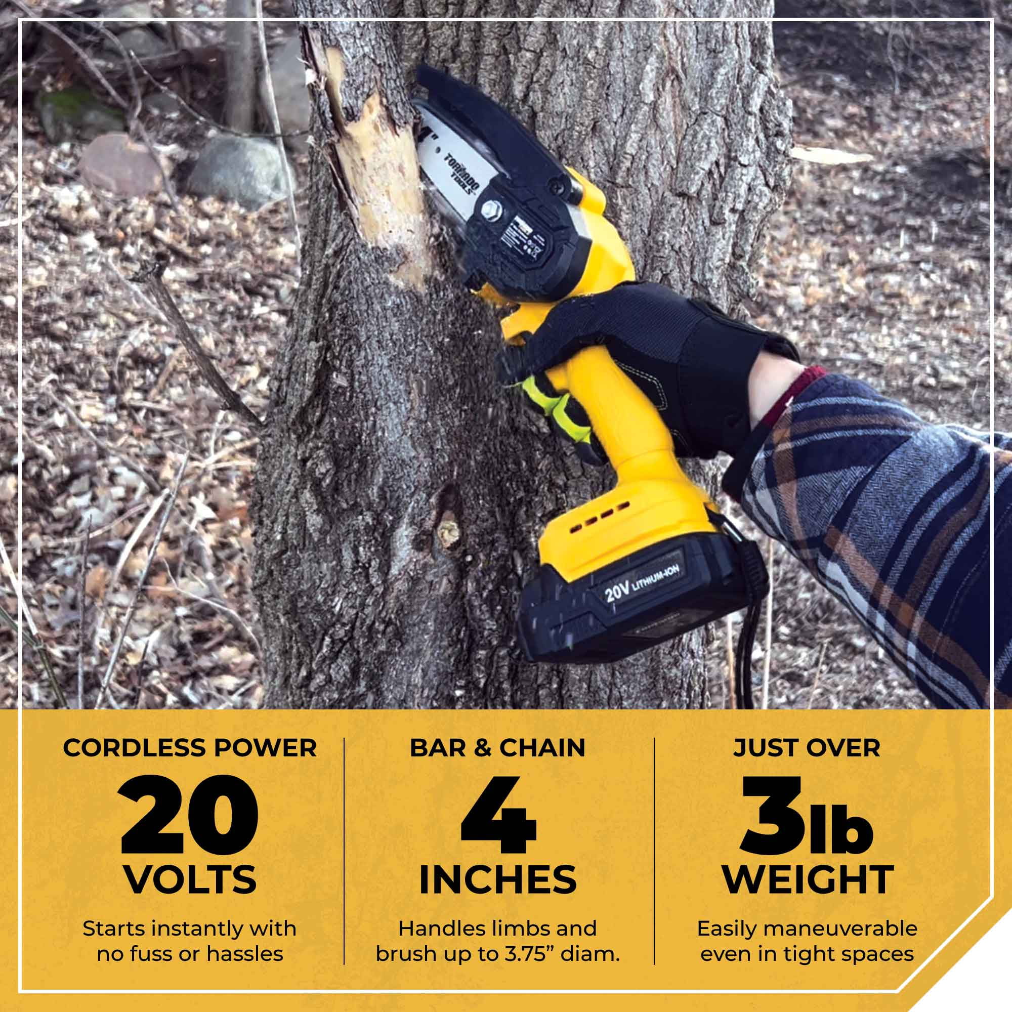 Tornado Tools 20V Mini Chainsaw