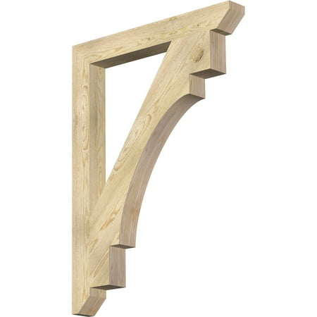 

Ekena Millwork 4 W x 34 D x 46 H Merced Slat Rough Sawn Bracket Douglas Fir