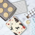 thumbnail image 5 of Yayeee Pot Holders Kitchen Heat Resistant with Pocket 7"x9.8" Cotton Oven Cooking Hot Pads, Christmas Forest, 5 of 7