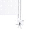 thumbnail image 3 of , Metal Pegboard Desk Organizer with Dual Monitor Stand, 59x35 Inch Large Privacy Panel with 3 Accessories, Sturdy Gaming & Office Desk Wall Organizer, White, White ,Carbon Steel ,, 3 of 15